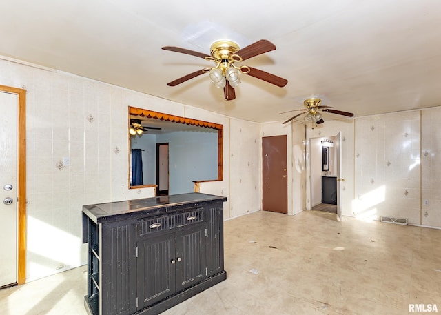 living room with visible vents