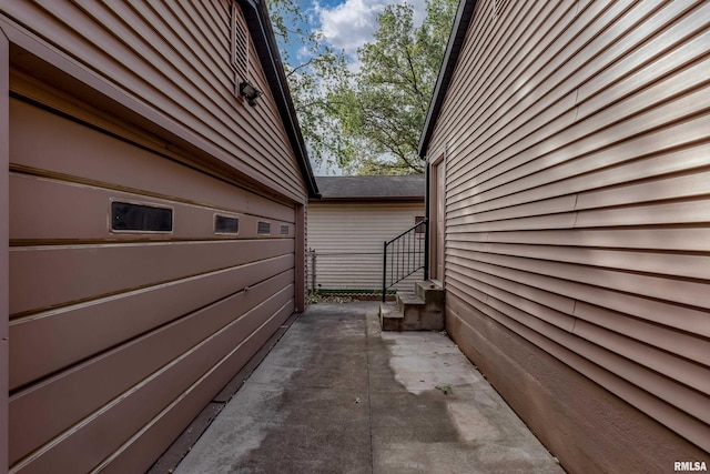 view of home's exterior featuring a patio