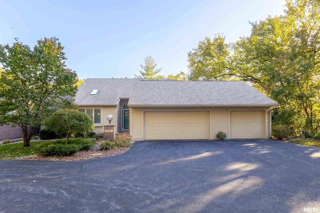 view of front of house featuring a garage