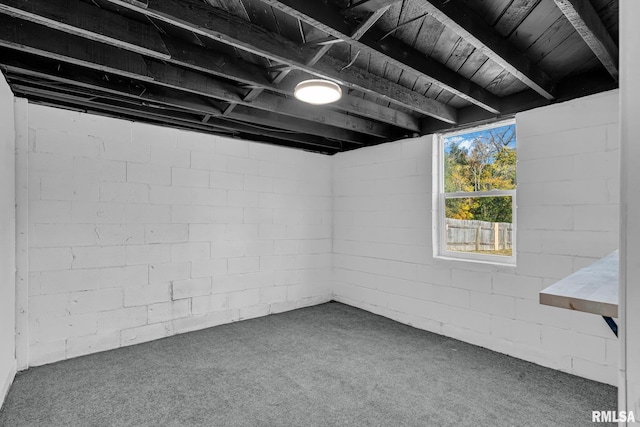906 28 1/2 St, Bettendorf, IA 52722 - below grade area featuring carpet flooring