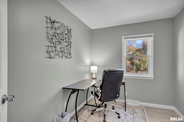 906 28 1/2 St, Bettendorf, IA 52722 - home office with baseboards and wood finished floors