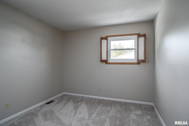 view of carpeted empty room