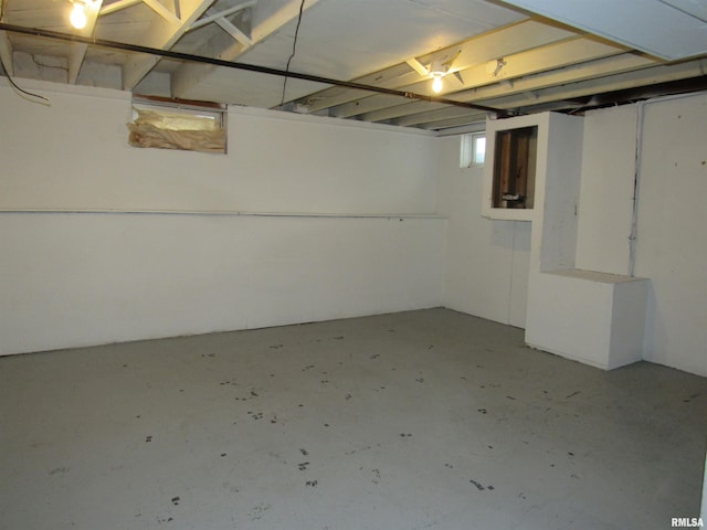 view of basement