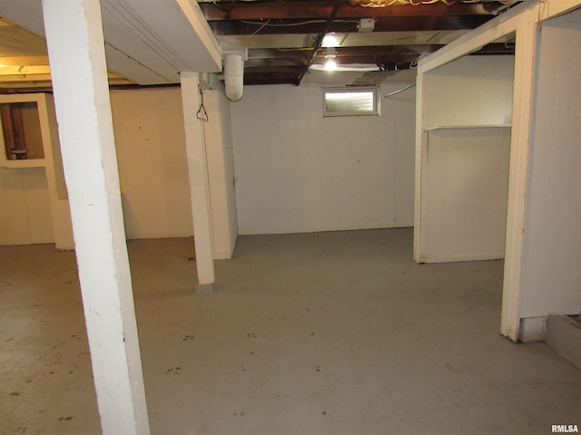 view of basement