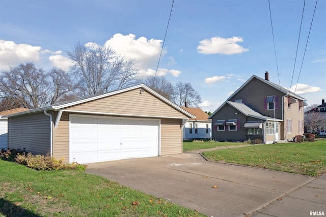 exterior space with a front yard