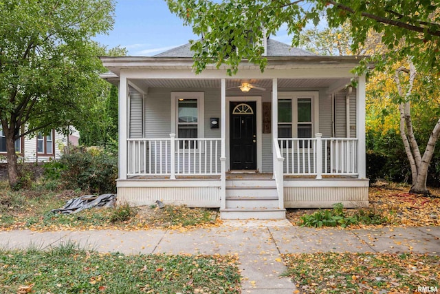 bungalow-style home featuring a porch