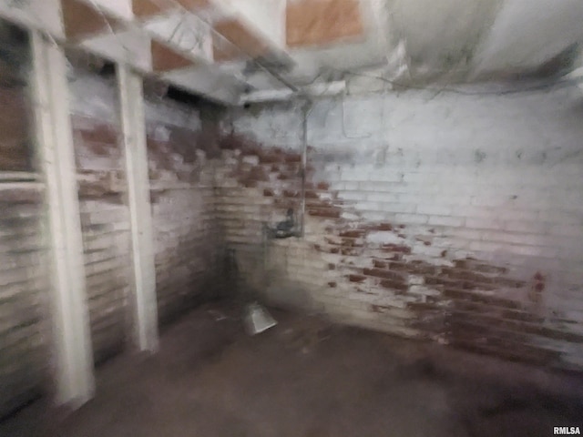 view of basement