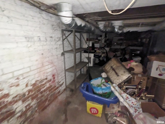 view of basement