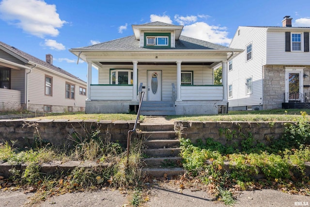 bungalow-style house featuring a porch