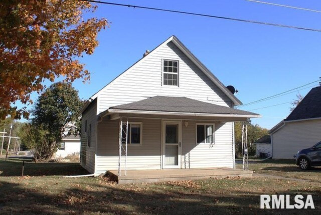 view of front of property with a porch