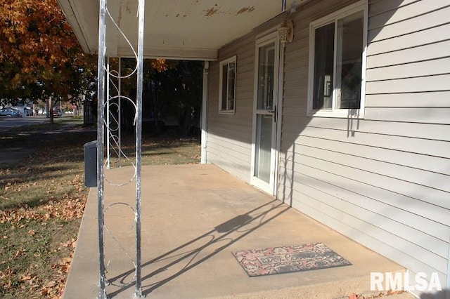 view of patio / terrace with a porch