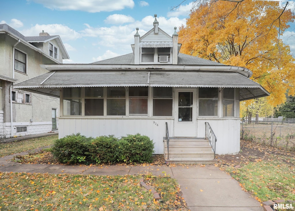 view of bungalow-style home