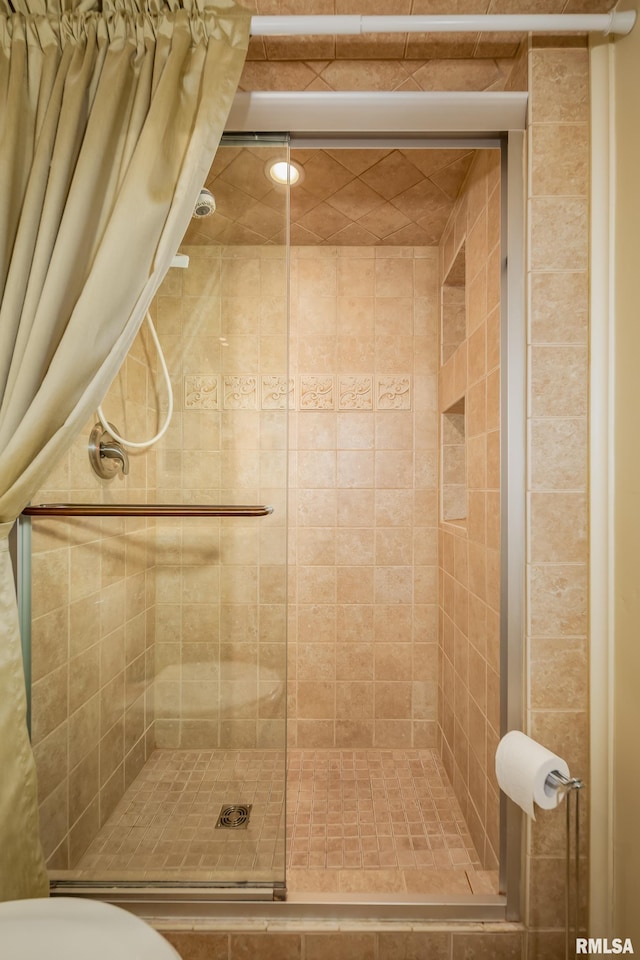 bathroom with walk in shower