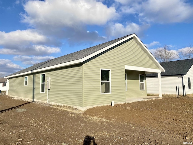 view of rear view of property