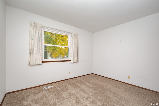 view of carpeted empty room