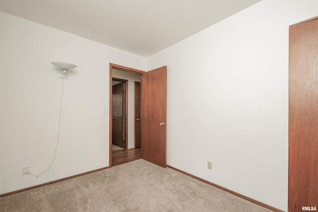 view of carpeted empty room