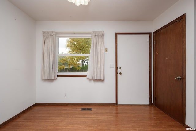 interior space featuring light hardwood / wood-style floors