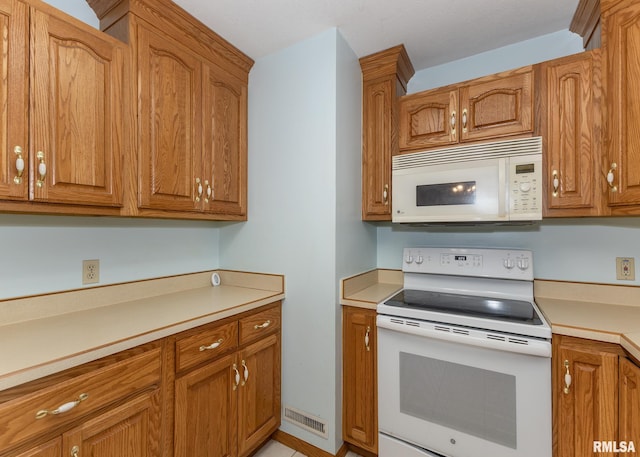 kitchen with white appliances