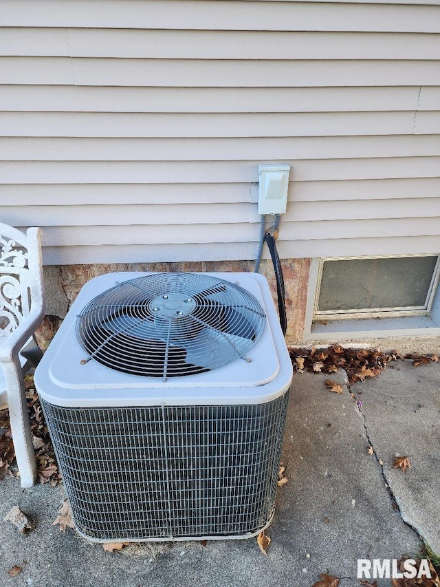 exterior details with central AC unit