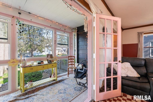 view of sunroom