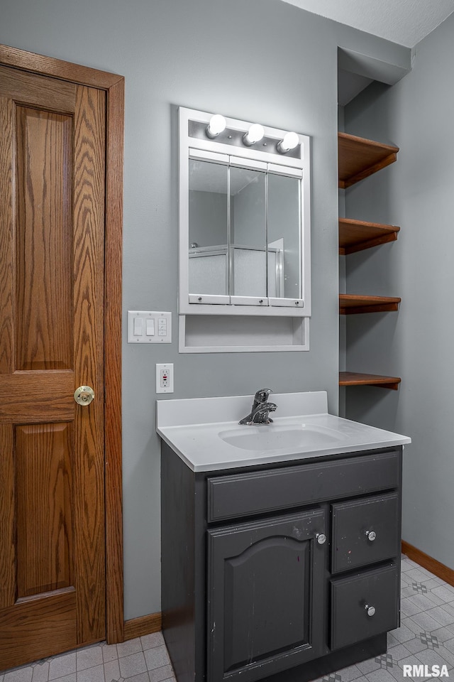 bathroom with vanity