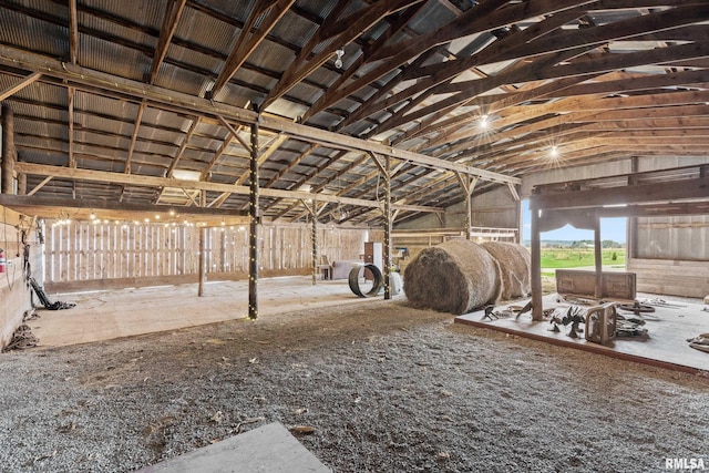 view of horse barn