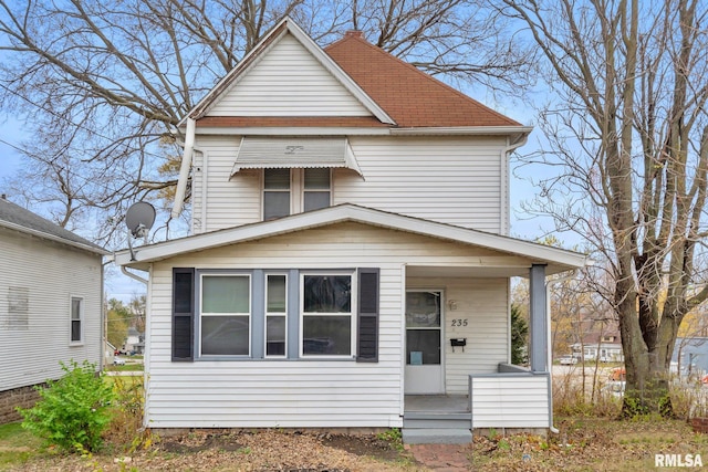 front of property featuring covered porch