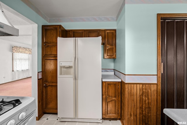 kitchen featuring white appliances