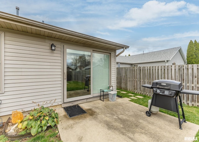 view of patio / terrace featuring area for grilling