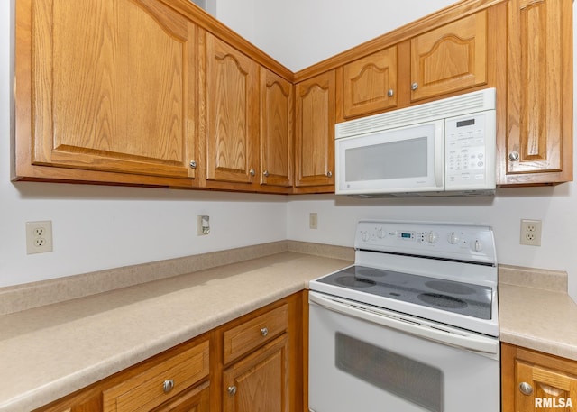 kitchen with white appliances