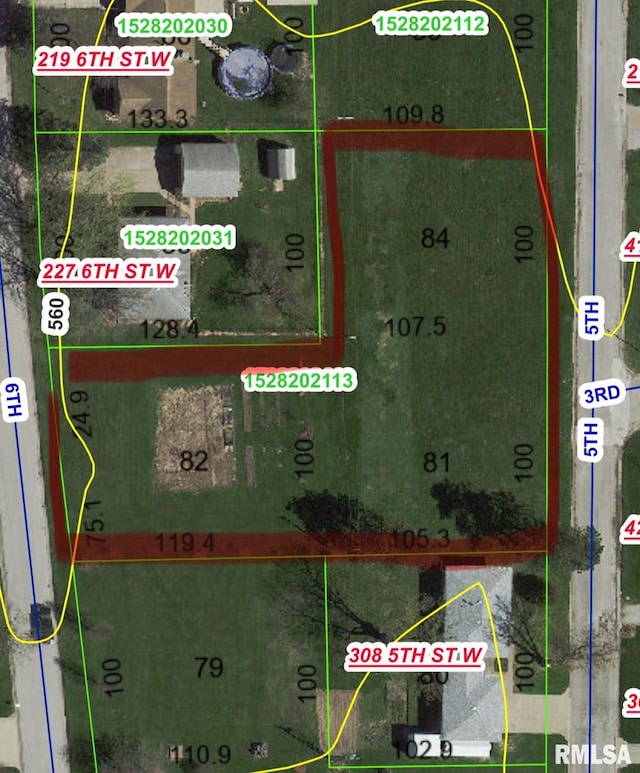 Lot81,82,84 W 5th Street, Andalusia IL, 61232 land for sale