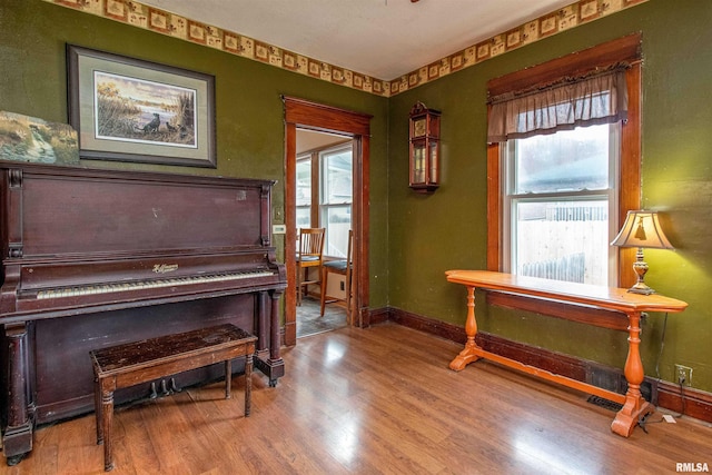 misc room featuring light hardwood / wood-style floors