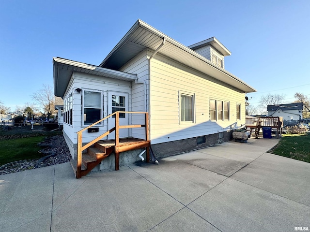 rear view of house with a patio area