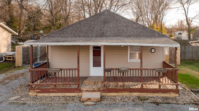 view of front of home with a porch