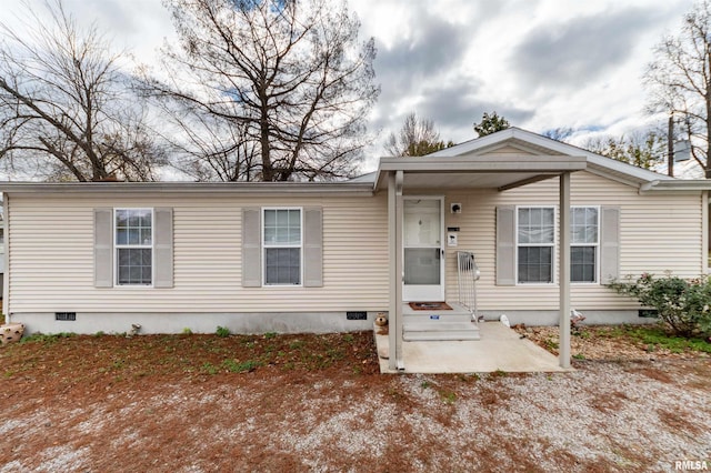 view of manufactured / mobile home