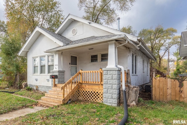 bungalow-style house featuring a porch