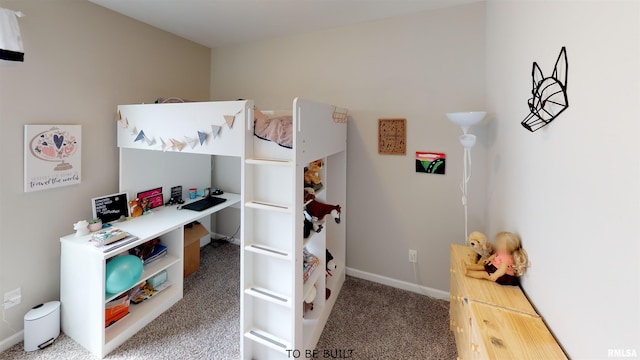 bedroom featuring carpet flooring