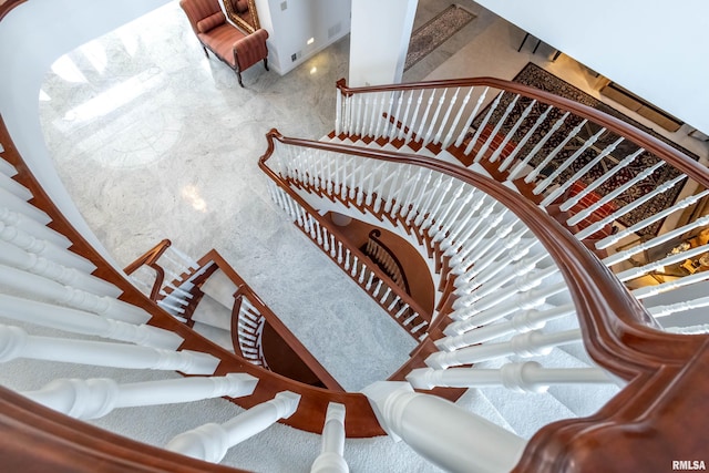 view of staircase