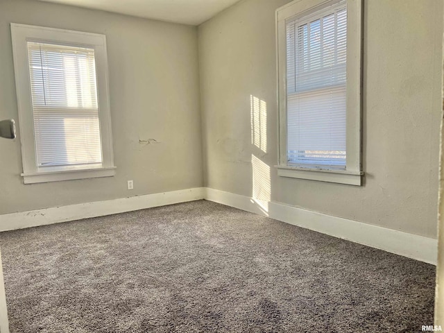 view of carpeted empty room