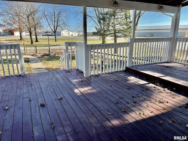 1812 E 1650th St, Paloma, IL 62359 - view of wooden terrace
