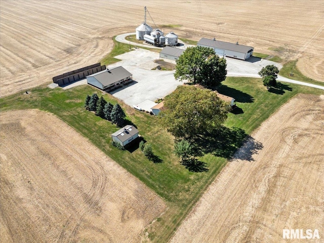 bird's eye view featuring a rural view