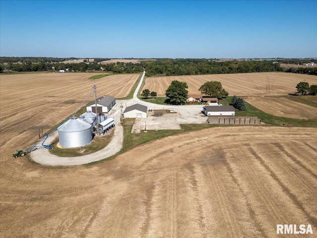 drone / aerial view featuring a rural view