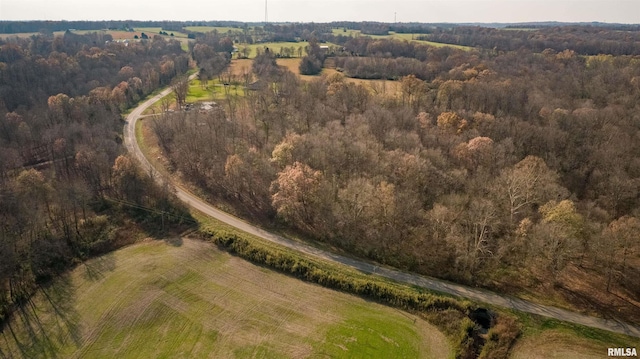 drone / aerial view featuring a rural view