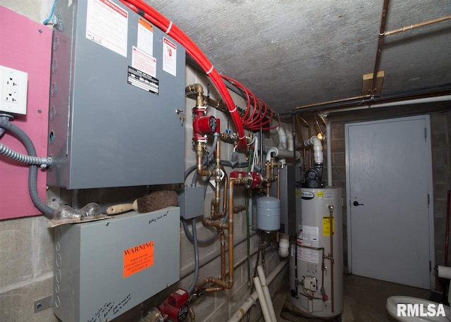 utilities featuring water heater