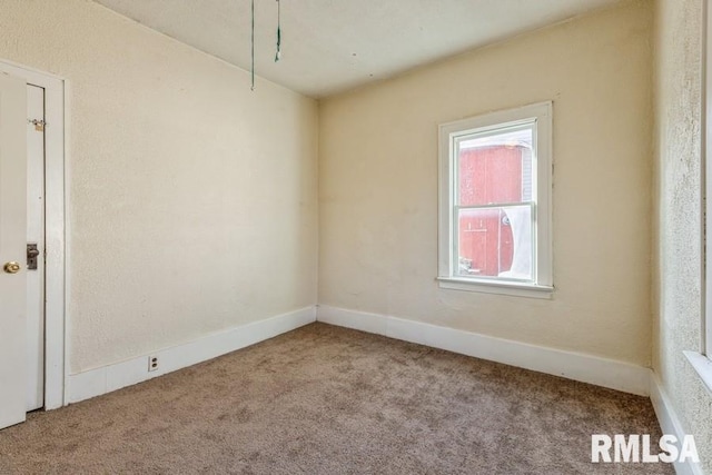 view of carpeted empty room