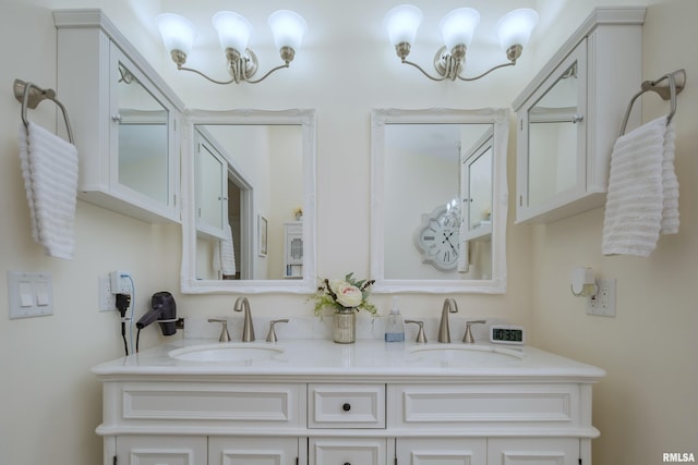 bathroom with vanity