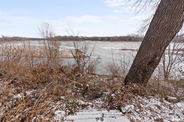 property view of water featuring a rural view