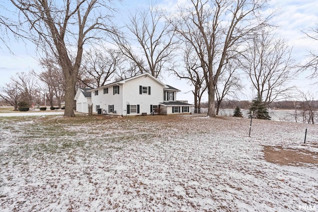 view of snowy yard