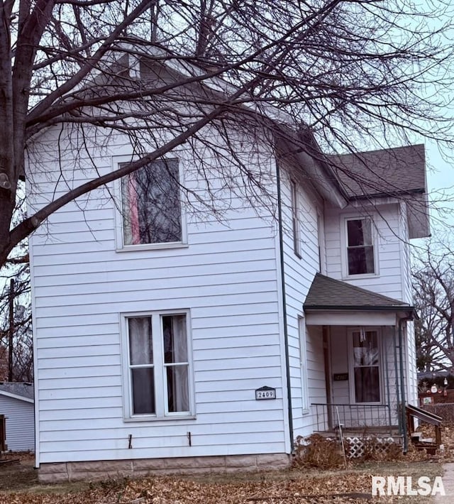 view of side of property