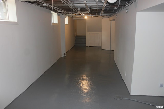 view of basement